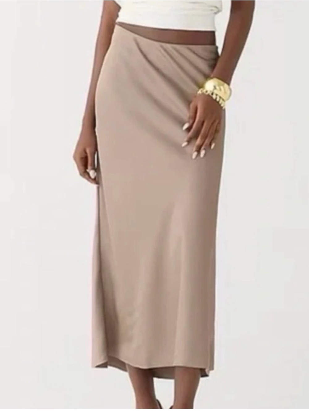 J. Crew Taupe Beige Maxi Skirt